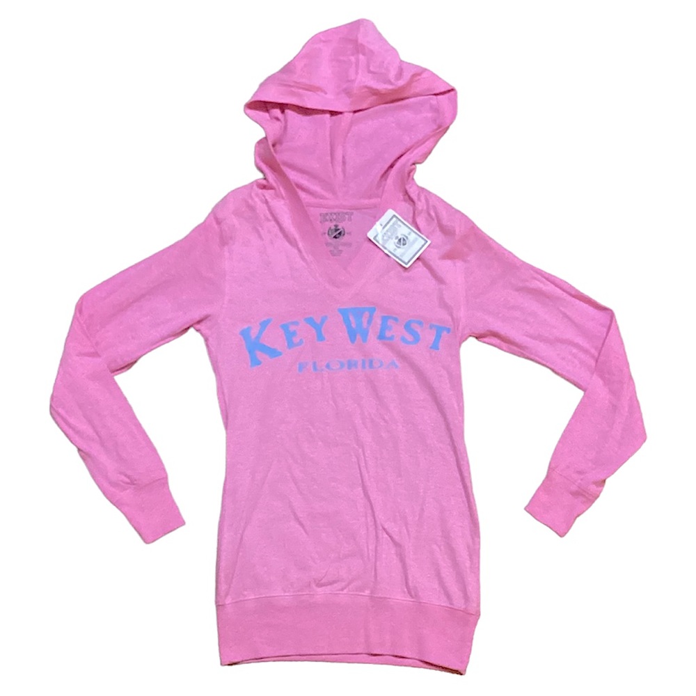 NWT Exist Miami 1995 Beach Washed Key West Hooded Tee